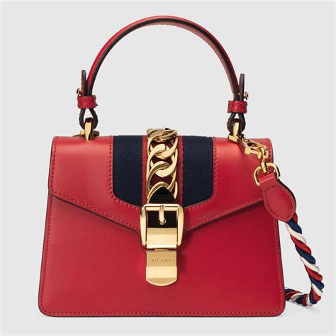 gucci sylvie red bag|Gucci sylvie bag history.